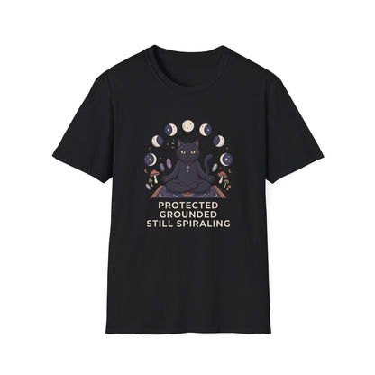 Protected. Grounded. Still Spiraling T-Shirt