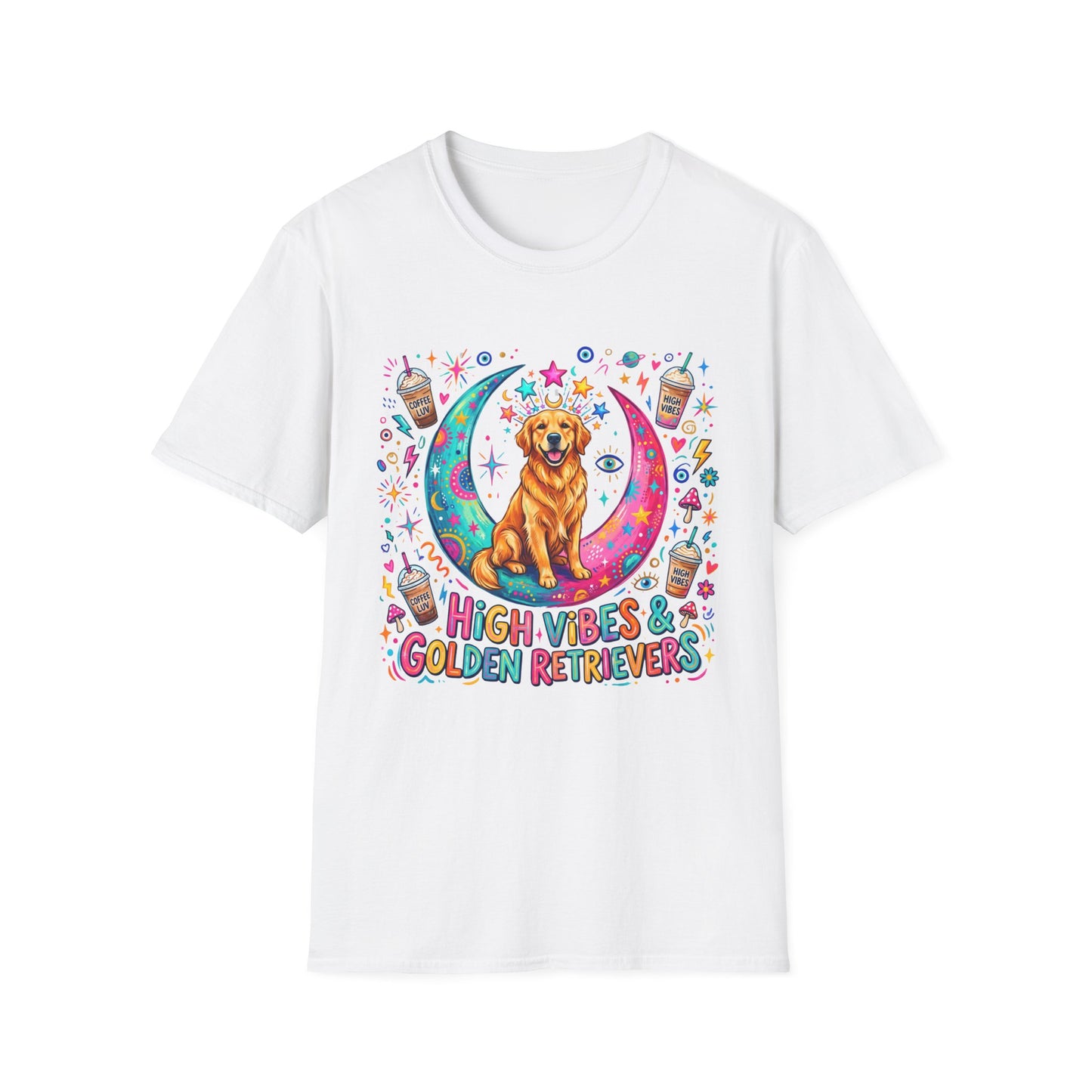High Vibes & Golden Retrievers T-Shirt
