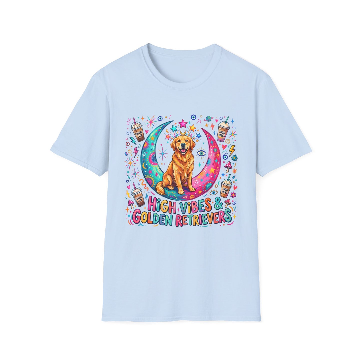 High Vibes & Golden Retrievers T-Shirt