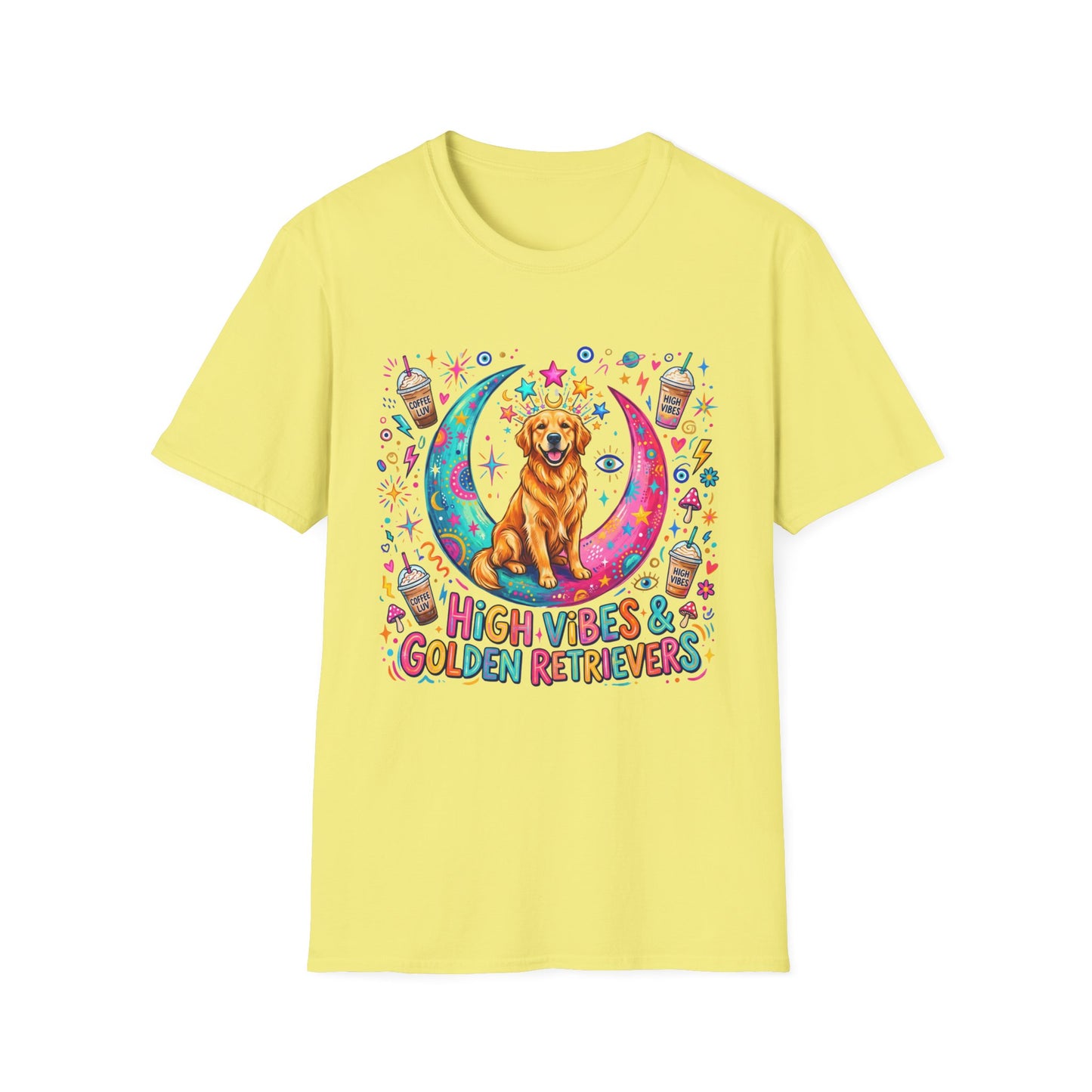 High Vibes & Golden Retrievers T-Shirt