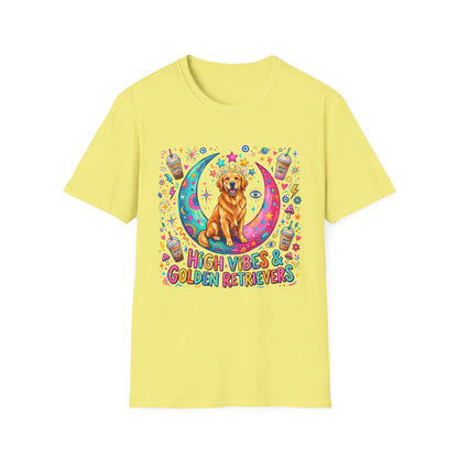 High Vibes & Golden Retrievers T-Shirt