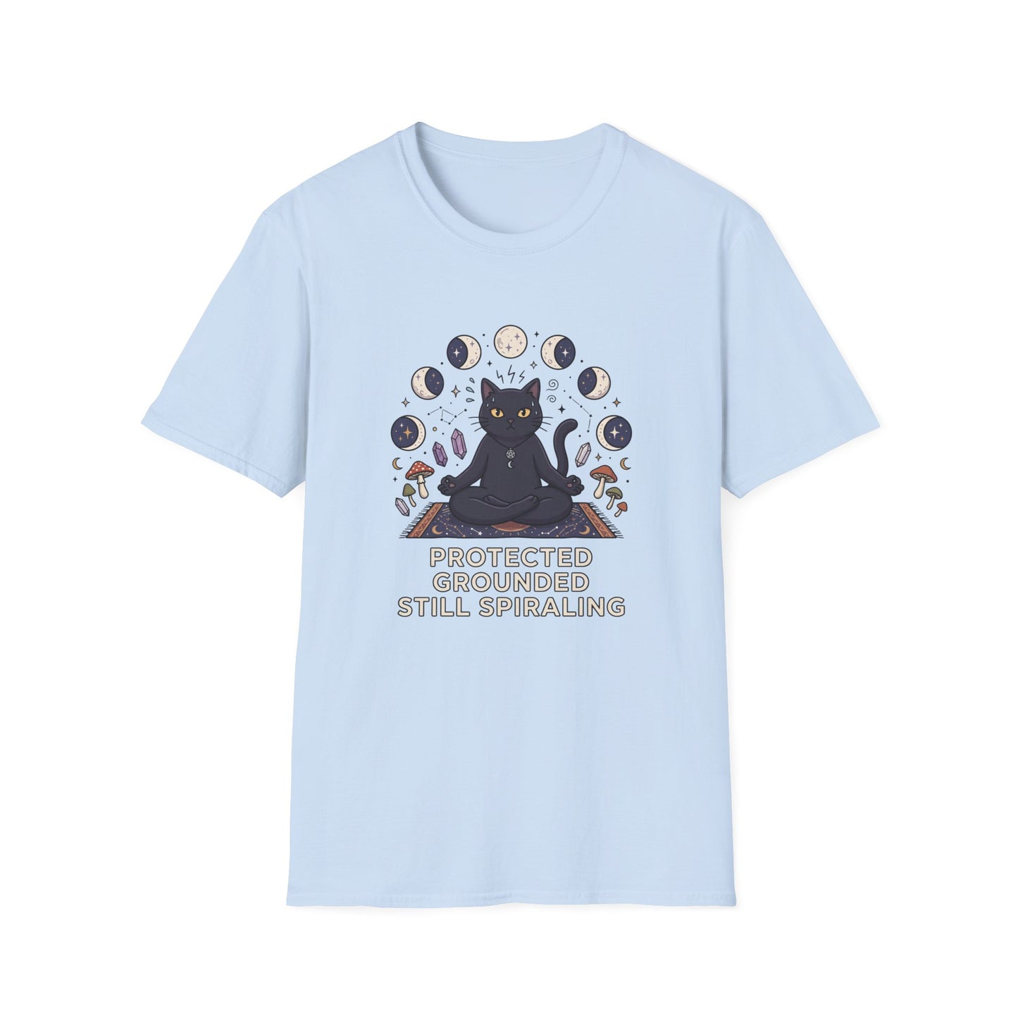 Protected. Grounded. Still Spiraling T-Shirt