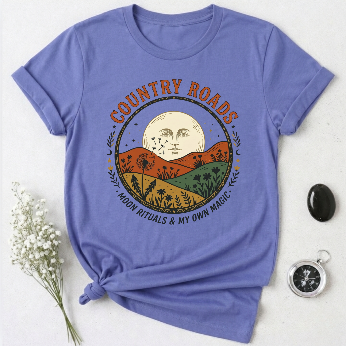 Country Roads, Moon Rituals T-Shirt