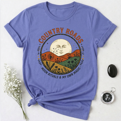 Country Roads, Moon Rituals T-Shirt