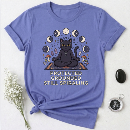 Protected. Grounded. Still Spiraling T-Shirt
