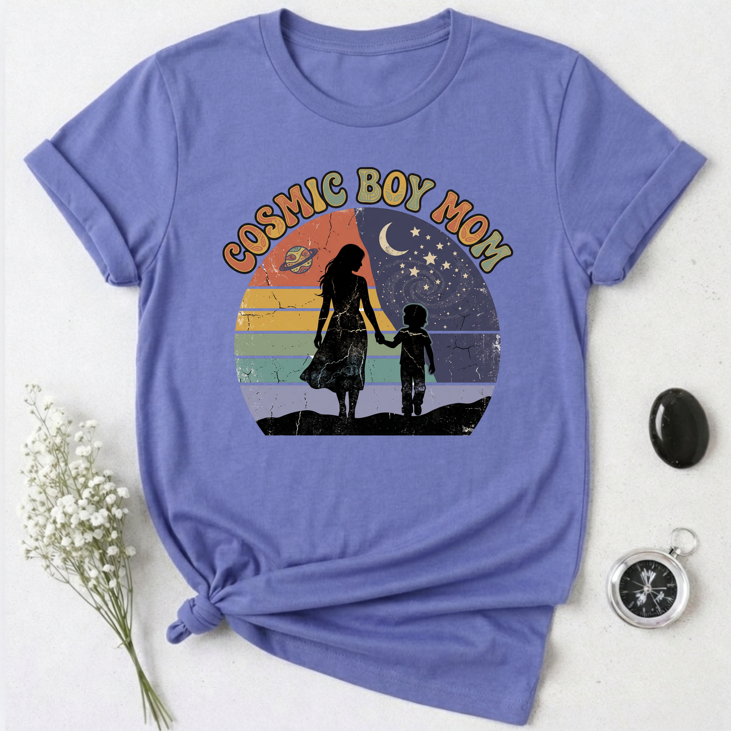Cosmic Boy Mom T-Shirt