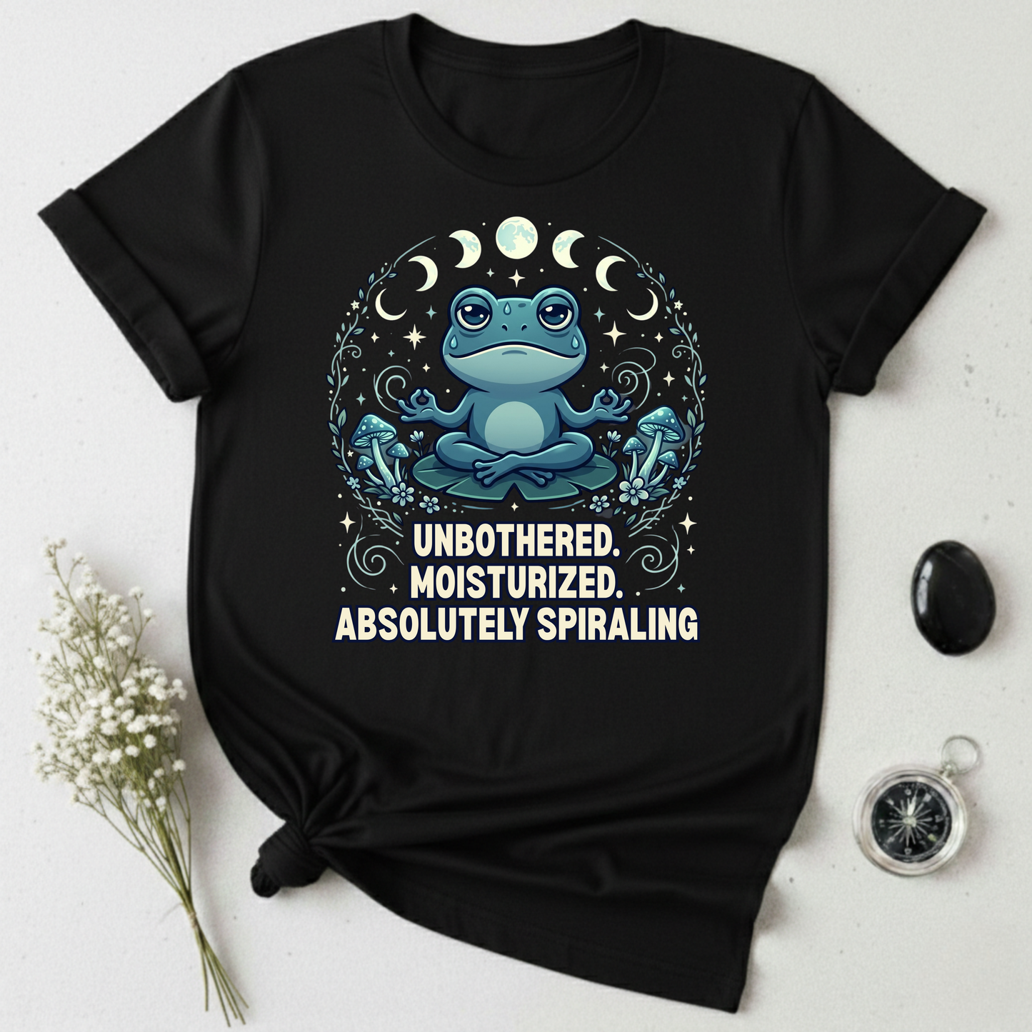 Unbothered, Moisturized, Spiraling T-Shirt