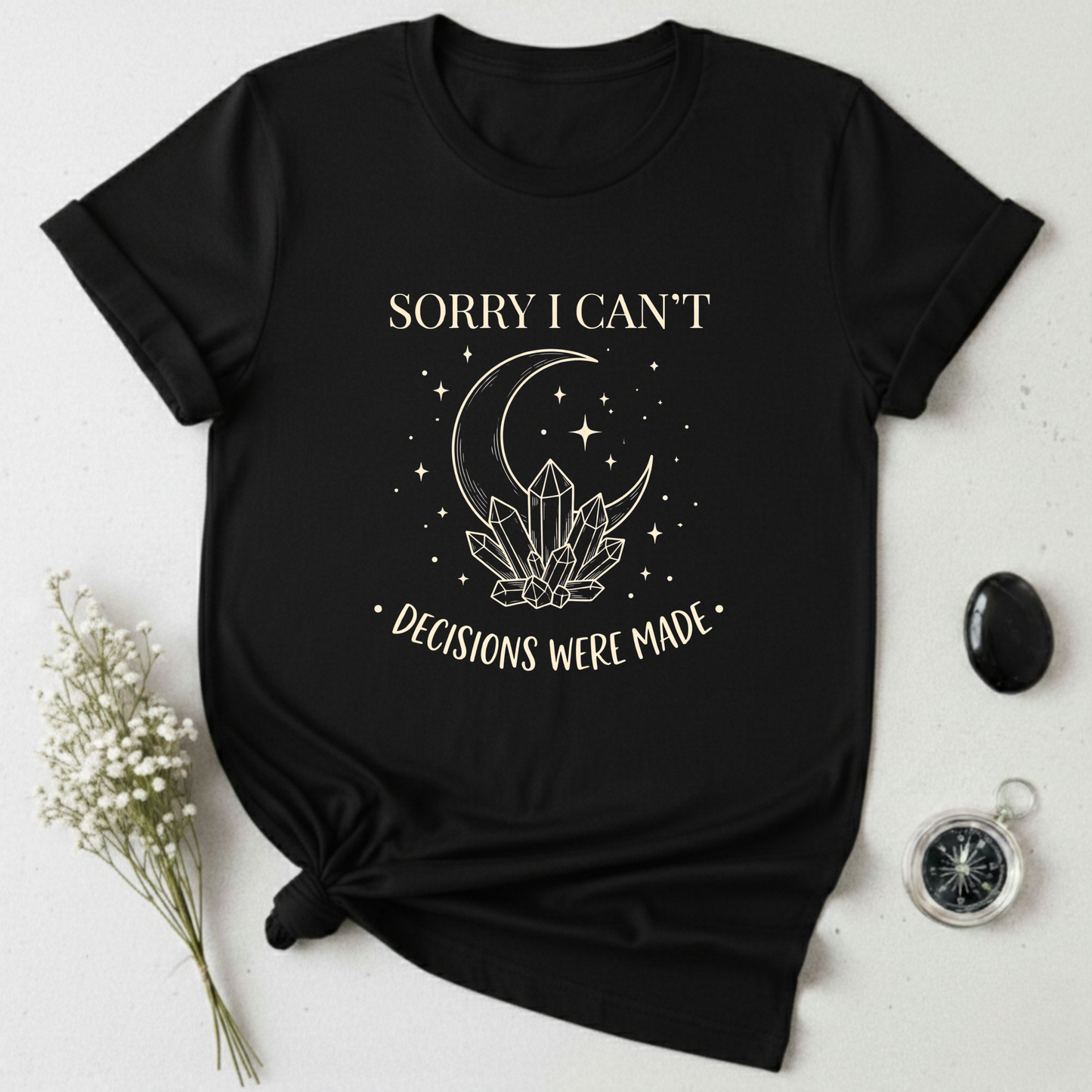 Sorry I Can't, Decisions Were Made T-Shirt