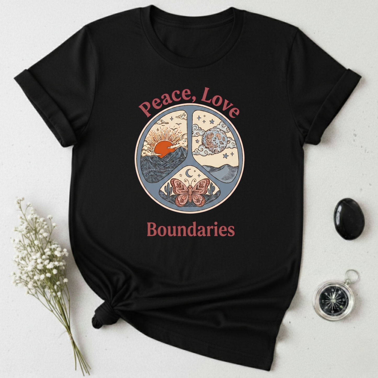 Peace, Love, & Boundaries T-Shirt
