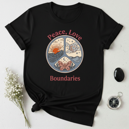 Peace, Love, & Boundaries T-Shirt
