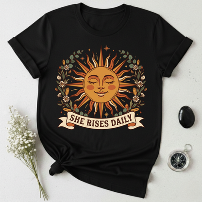 She Rises Daily T-Shirt
