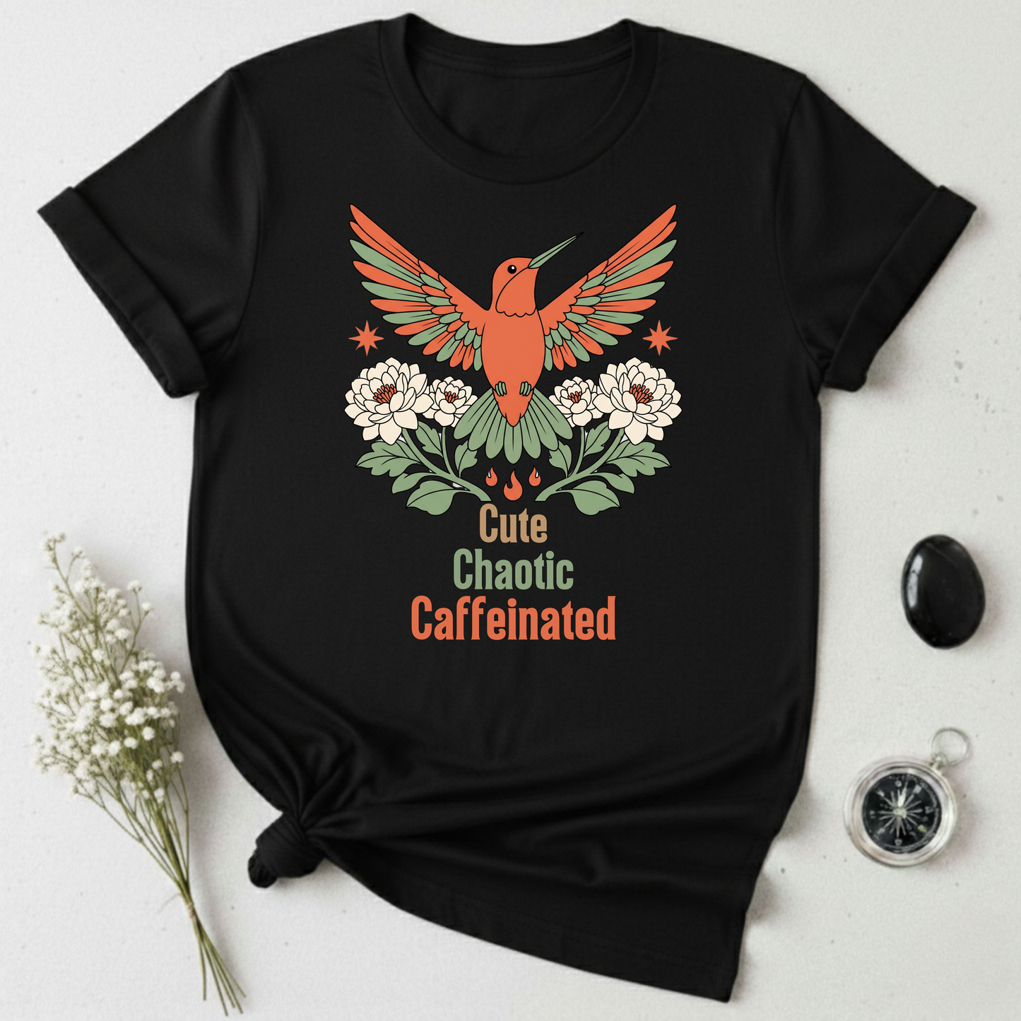 Cute, Chaotic, Caffeinated T-Shirt