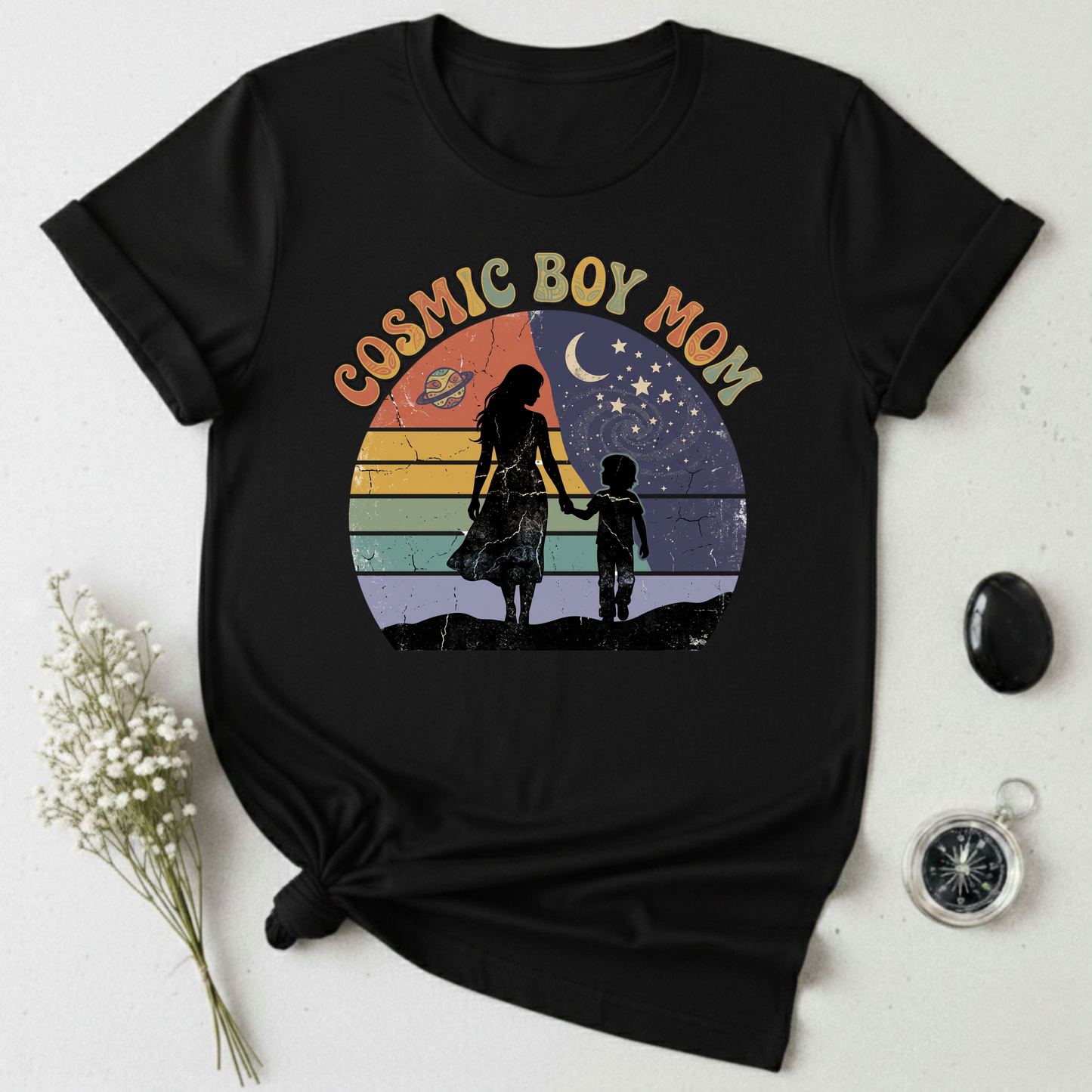 Cosmic Boy Mom T-Shirt