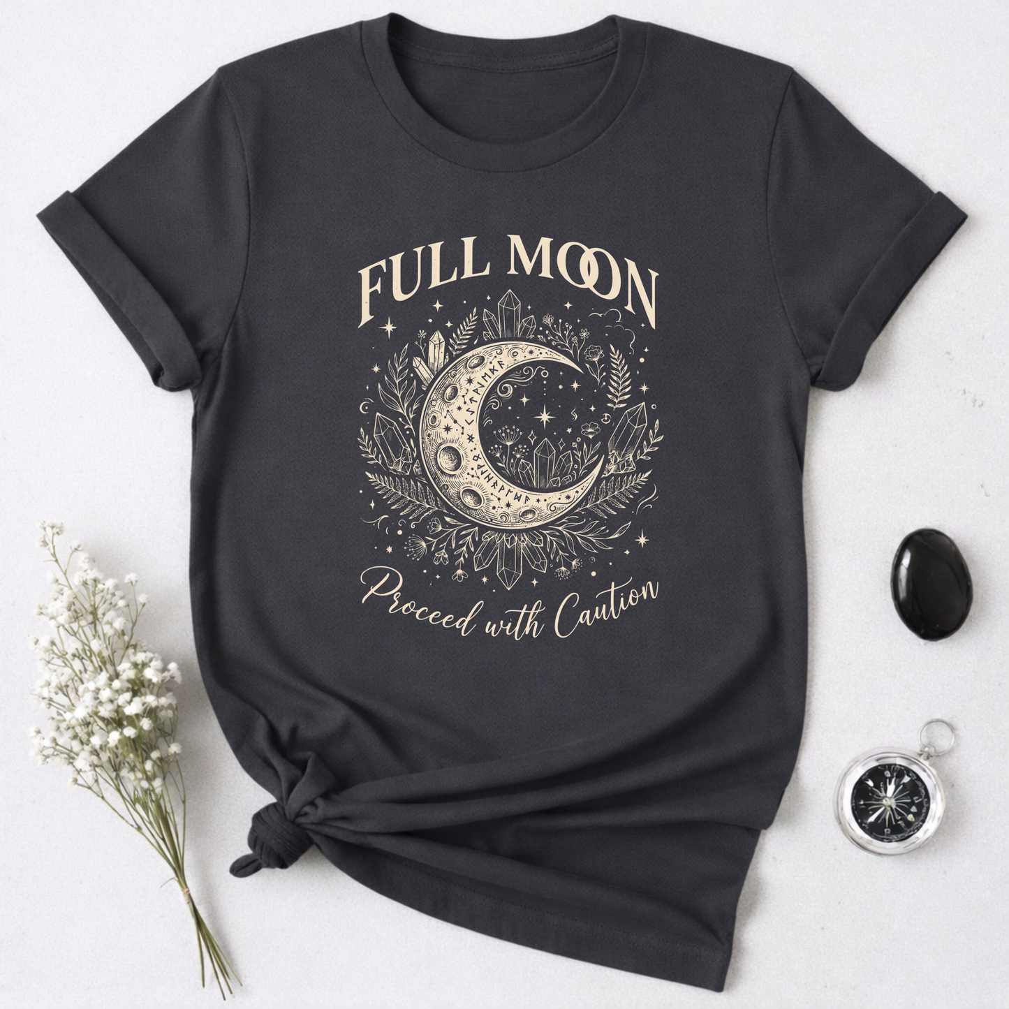 Full Moon Proceed With Caution T-Shirt
