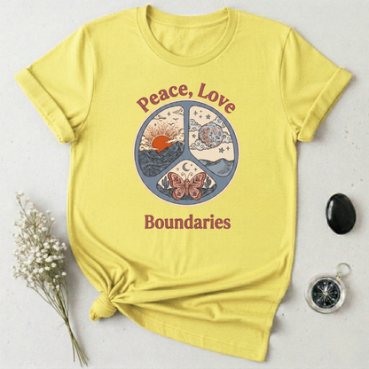 Peace, Love, & Boundaries T-Shirt