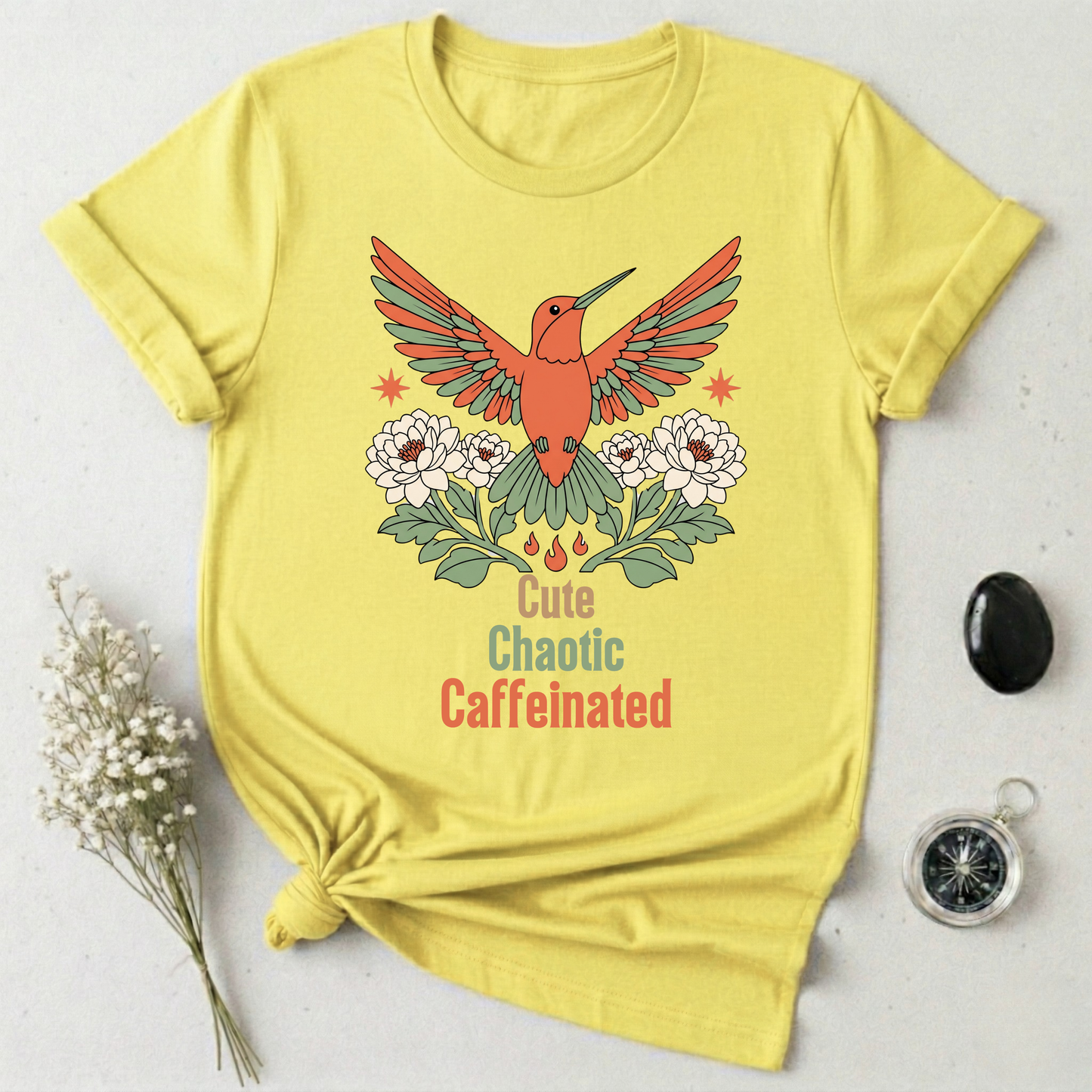 Cute, Chaotic, Caffeinated T-Shirt