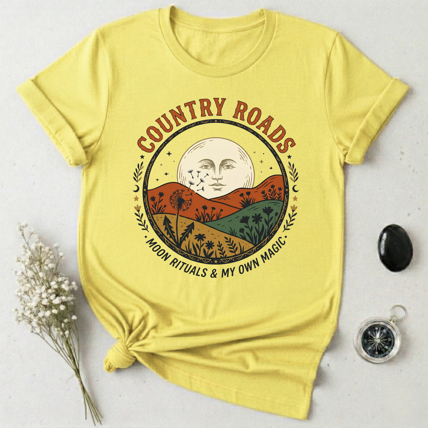 Country Roads, Moon Rituals T-Shirt