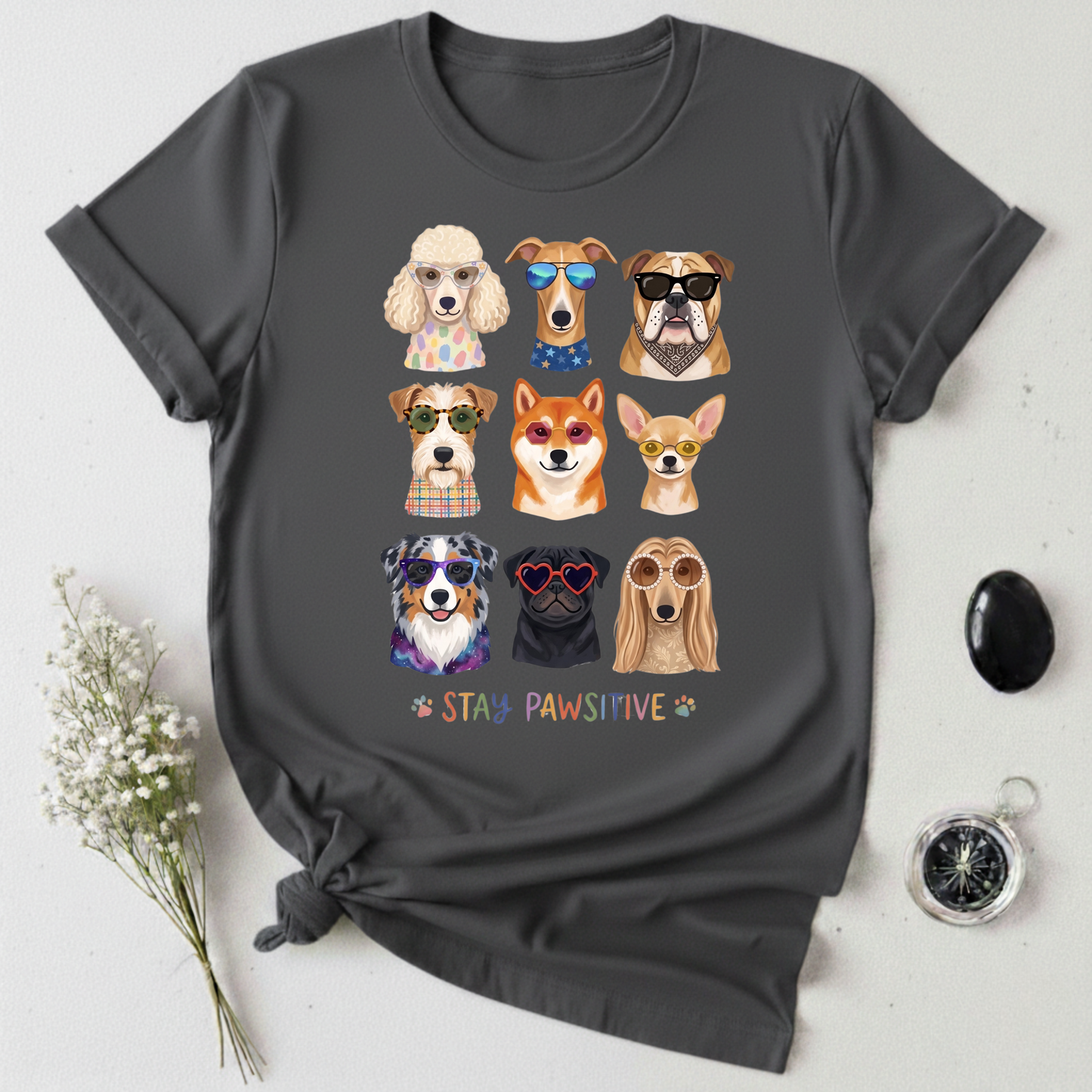 Stay Pawsitive T-Shirt