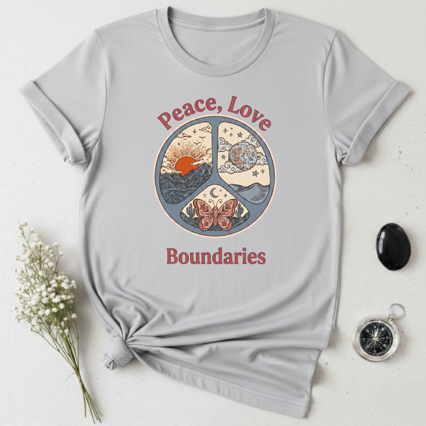 Peace, Love, & Boundaries T-Shirt