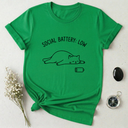 Social Battery Low T-Shirt