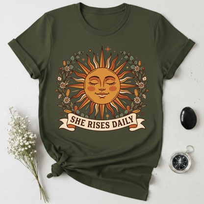 She Rises Daily T-Shirt