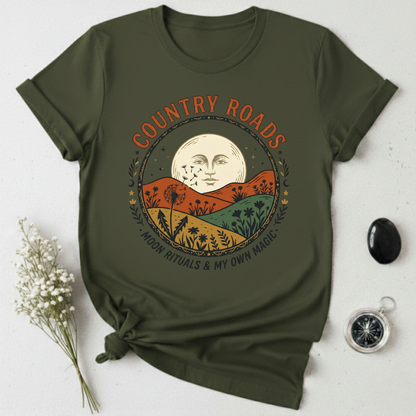 Country Roads, Moon Rituals T-Shirt