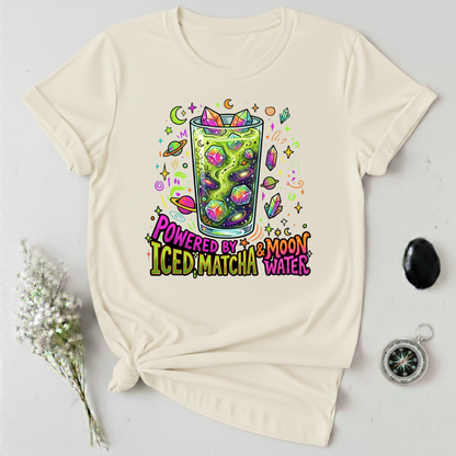 Powered By Iced Matcha & Moon Water T-Shirt