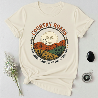 Country Roads, Moon Rituals T-Shirt