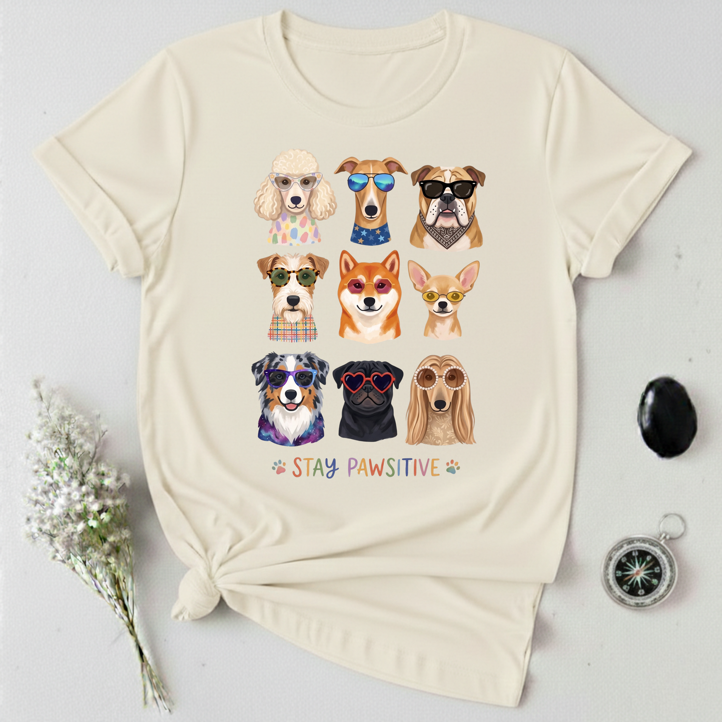Stay Pawsitive T-Shirt