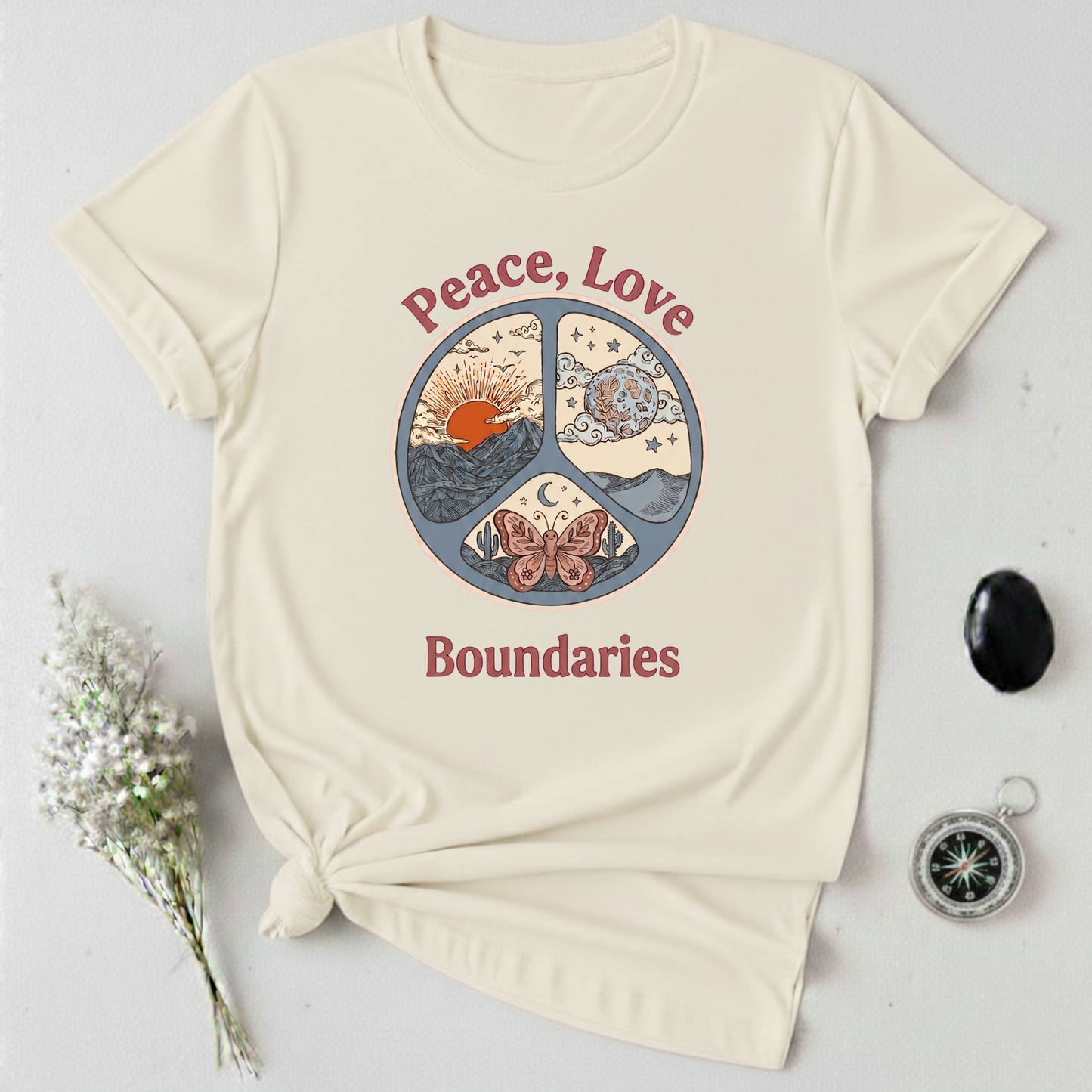Peace, Love, & Boundaries T-Shirt