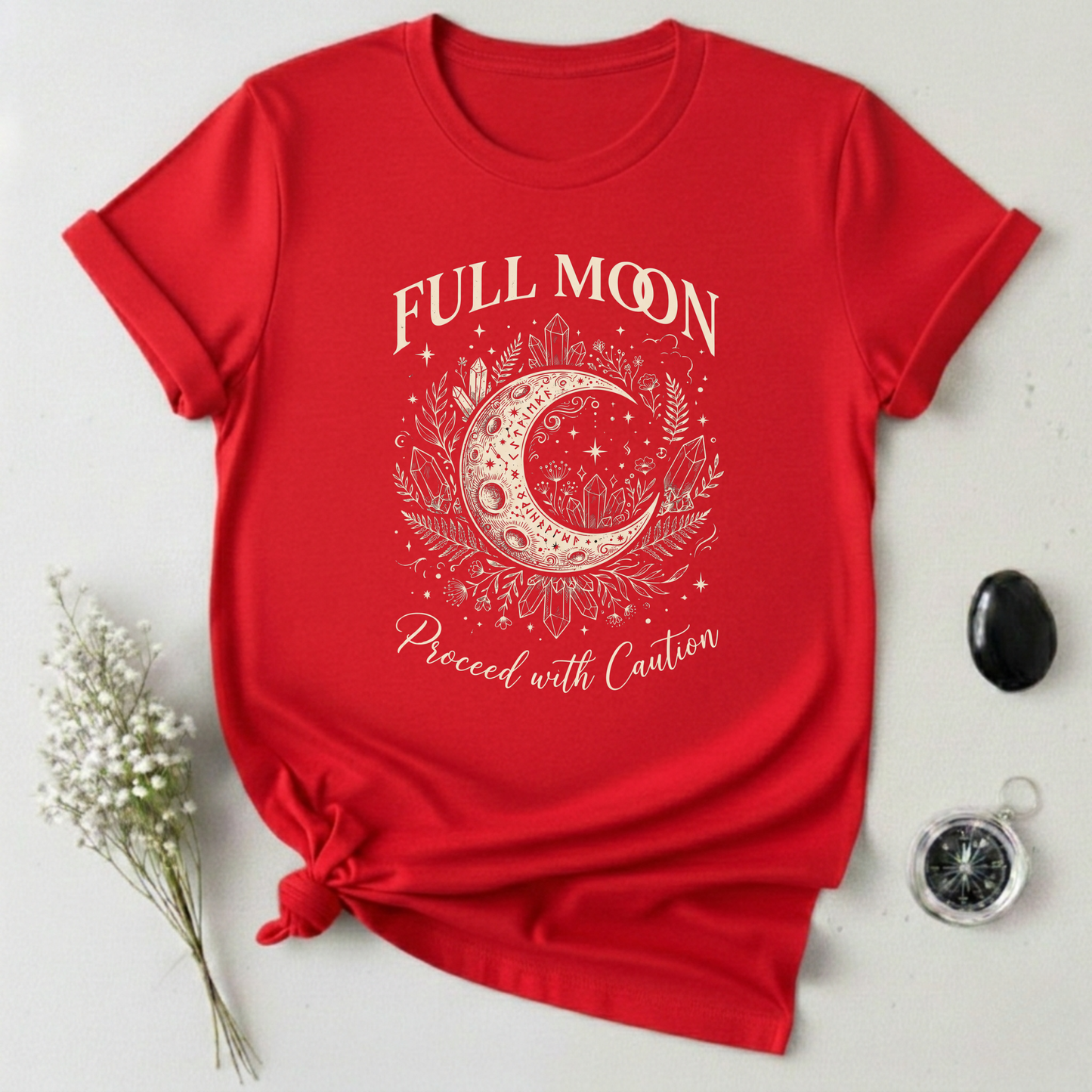 Full Moon Proceed With Caution T-Shirt