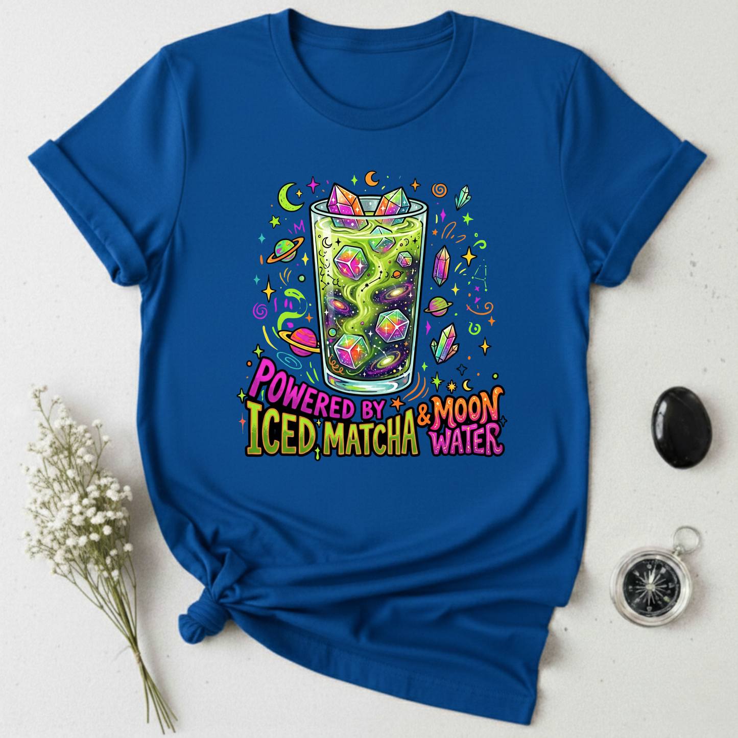 Powered By Iced Matcha & Moon Water T-Shirt