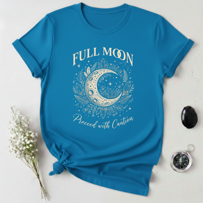 Full Moon Proceed With Caution T-Shirt