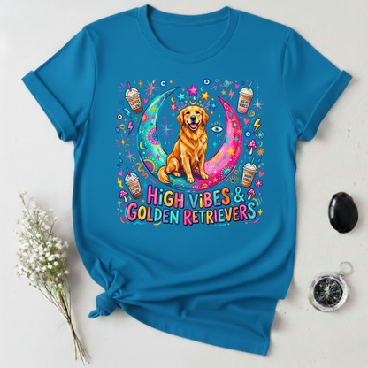 High Vibes & Golden Retrievers T-Shirt