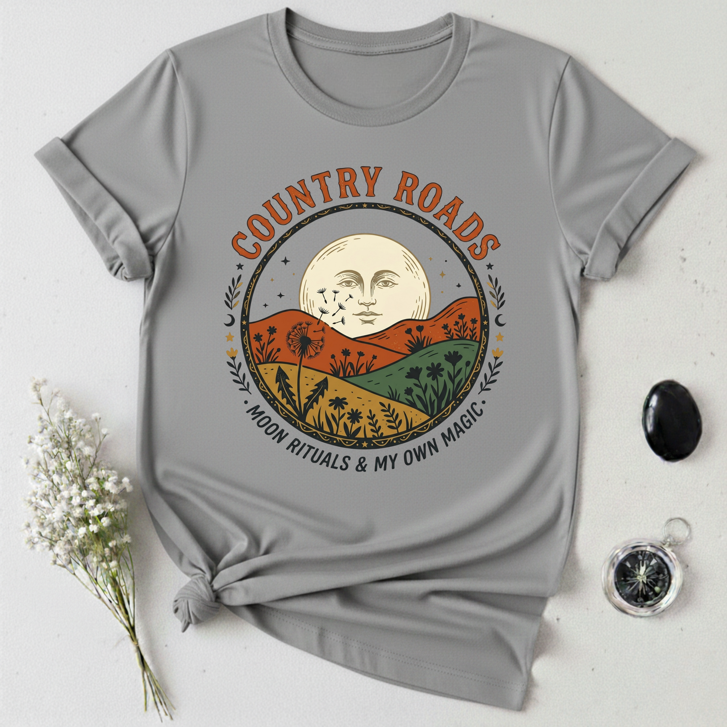 Country Roads, Moon Rituals T-Shirt