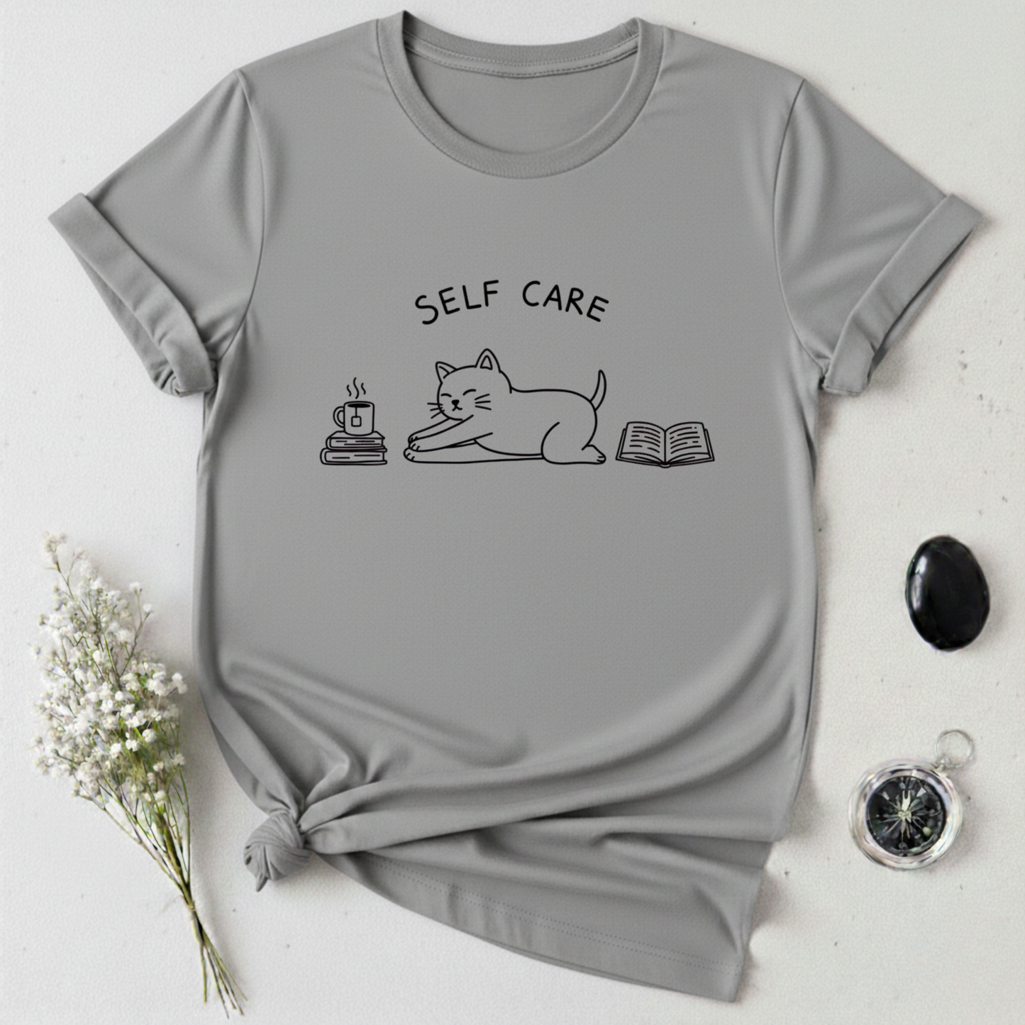 Self Care Kitty T-Shirt