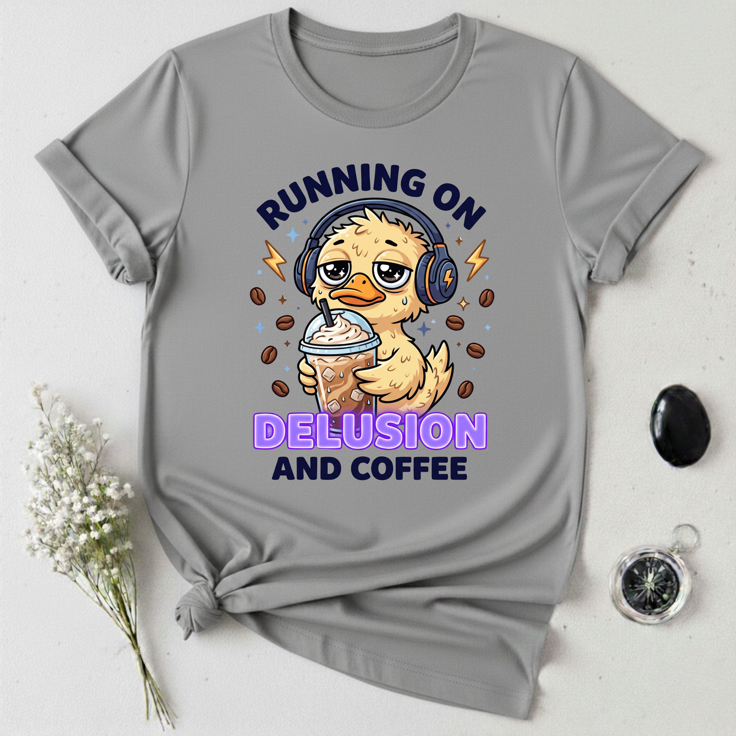 Running On Delusion & Coffee T-Shirt