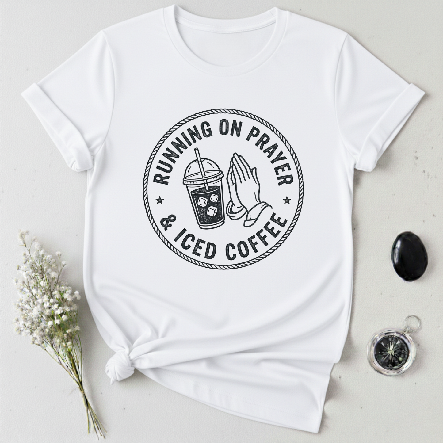 Running on Prayers & Coffee T-Shirt