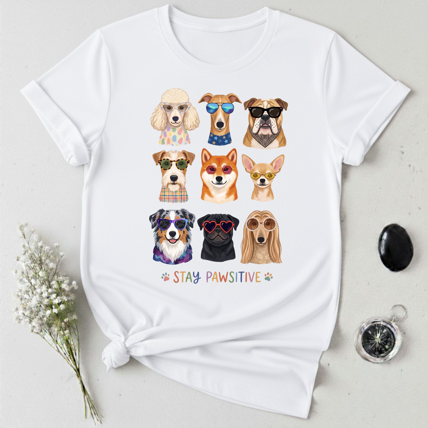 Stay Pawsitive T-Shirt