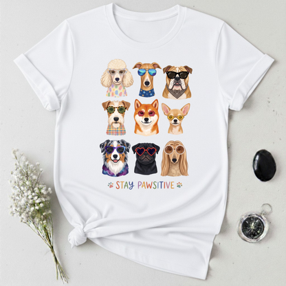 Stay Pawsitive T-Shirt