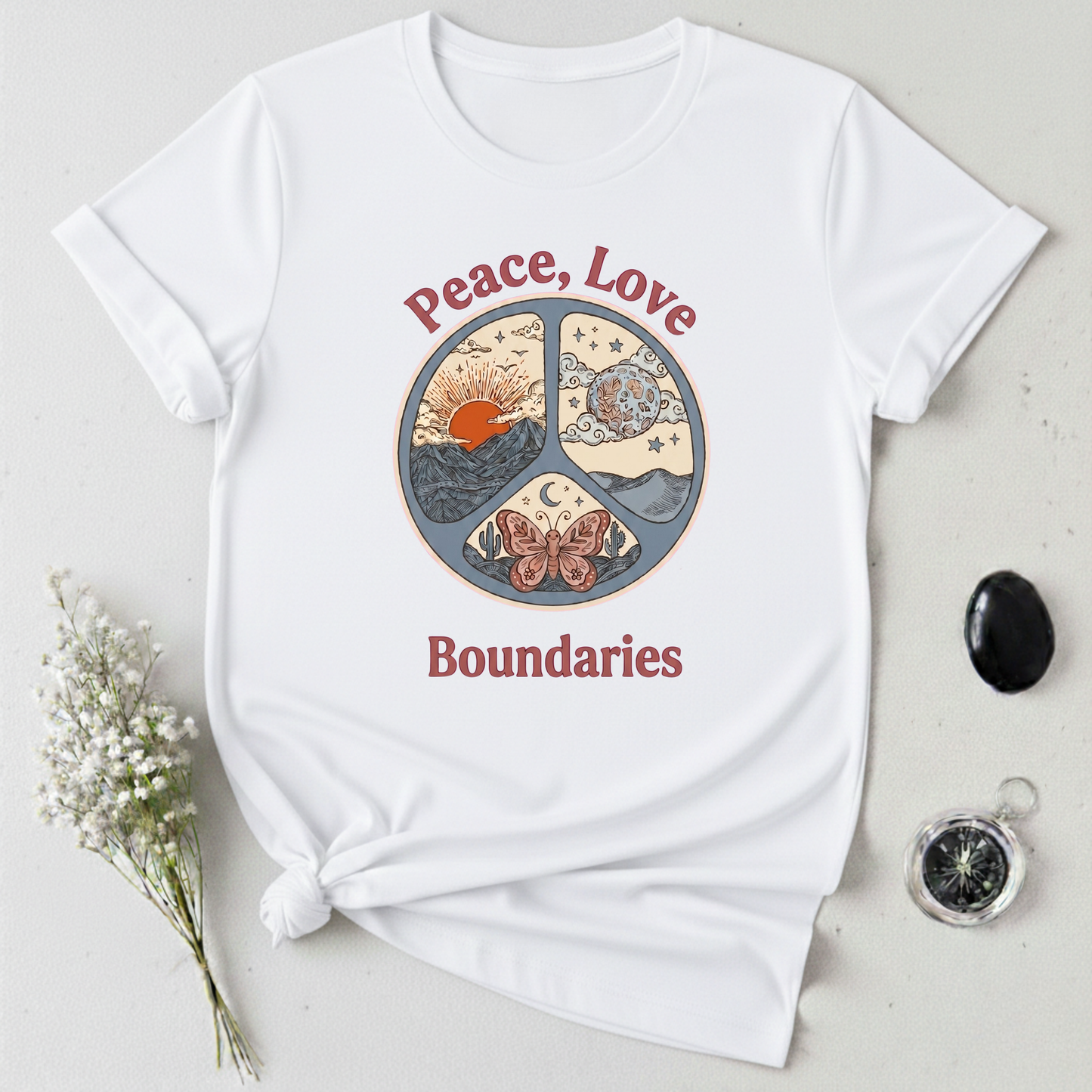 Peace, Love, & Boundaries T-Shirt