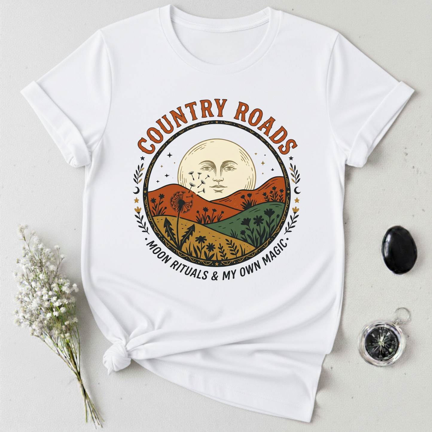 Country Roads, Moon Rituals T-Shirt