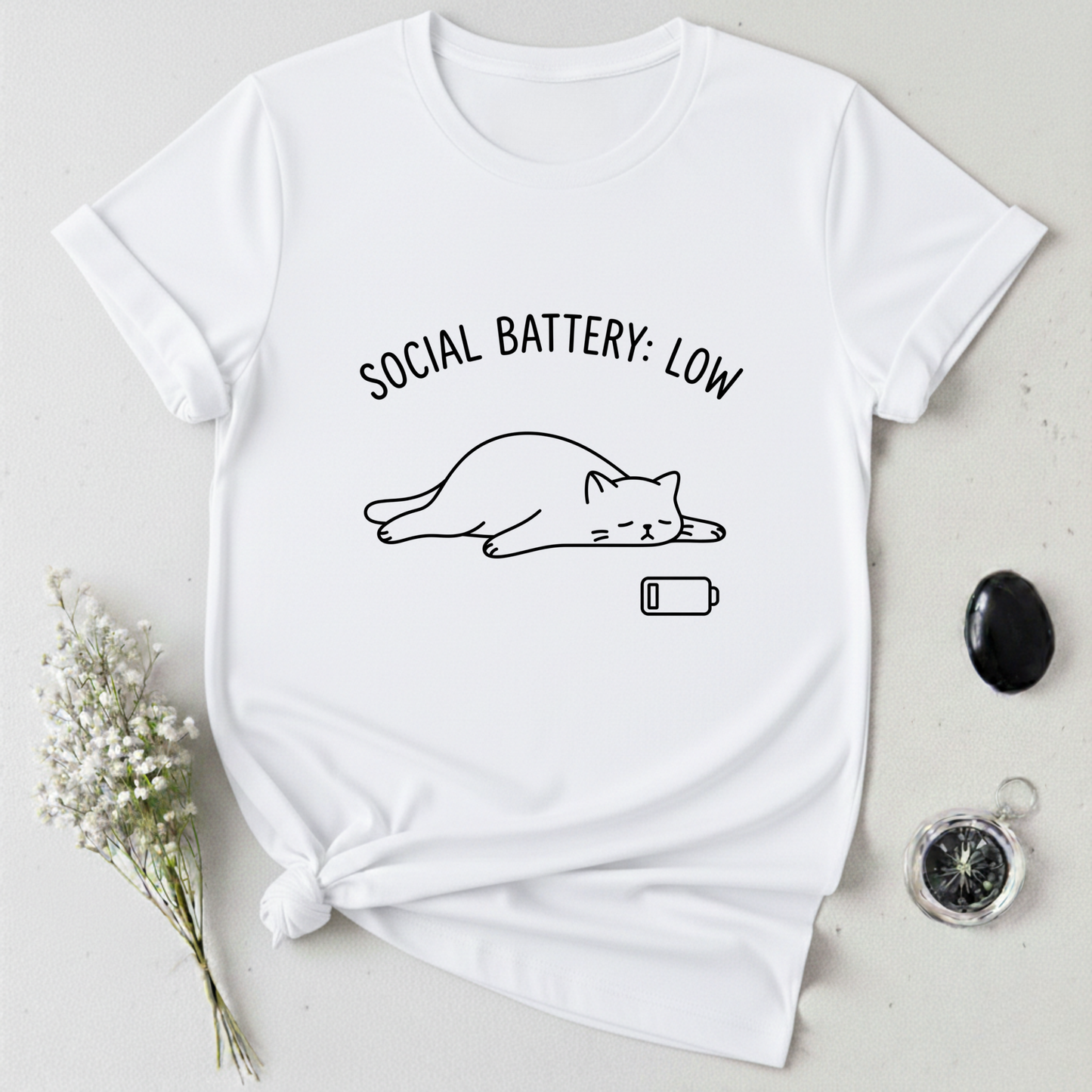 Social Battery Low T-Shirt
