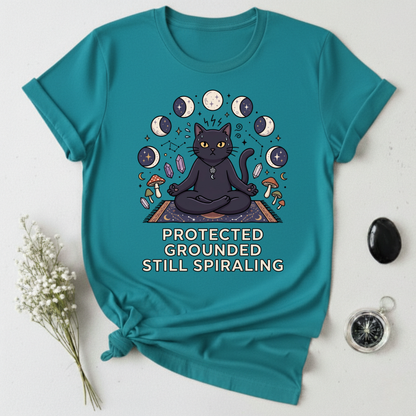 Protected. Grounded. Still Spiraling T-Shirt