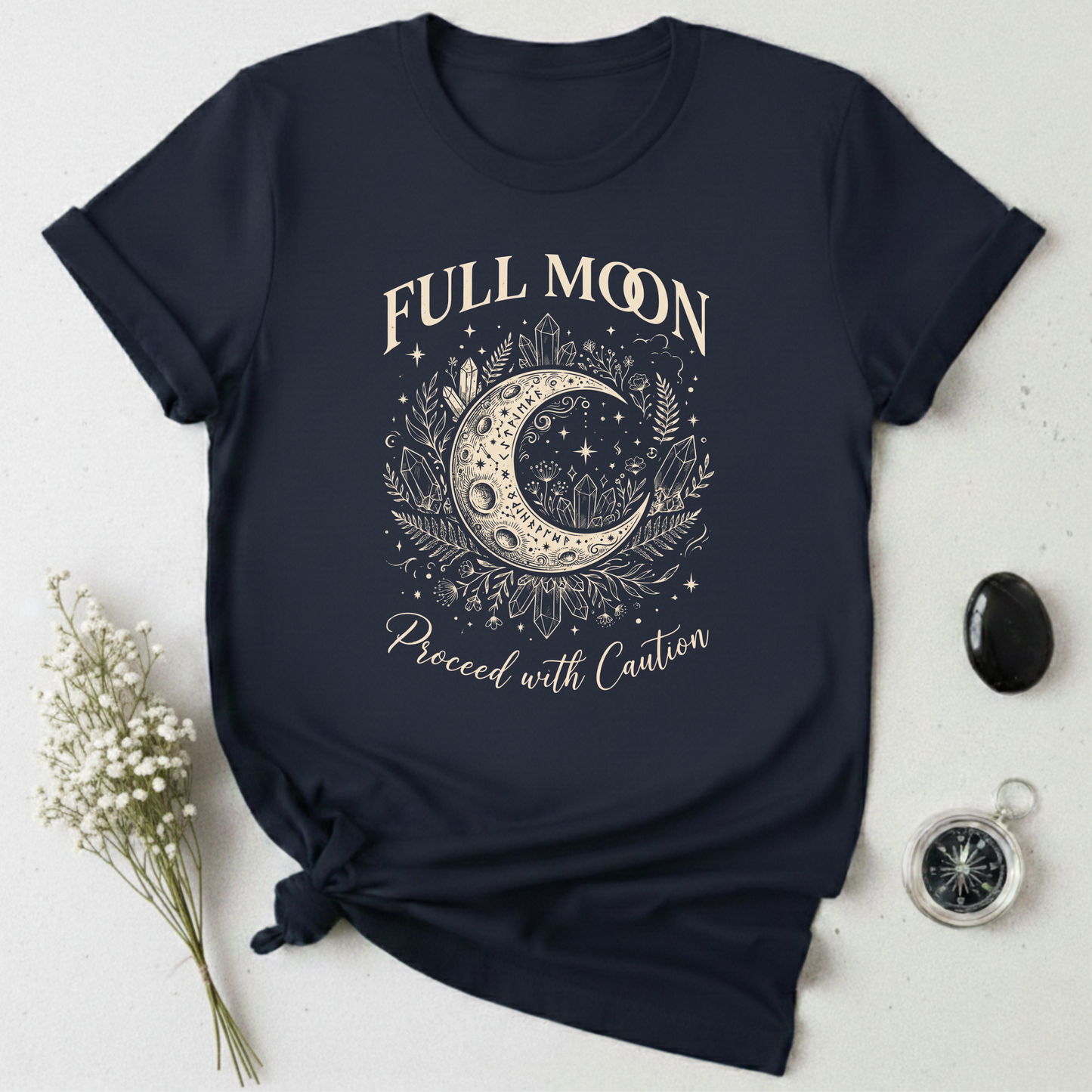 Full Moon Proceed With Caution T-Shirt