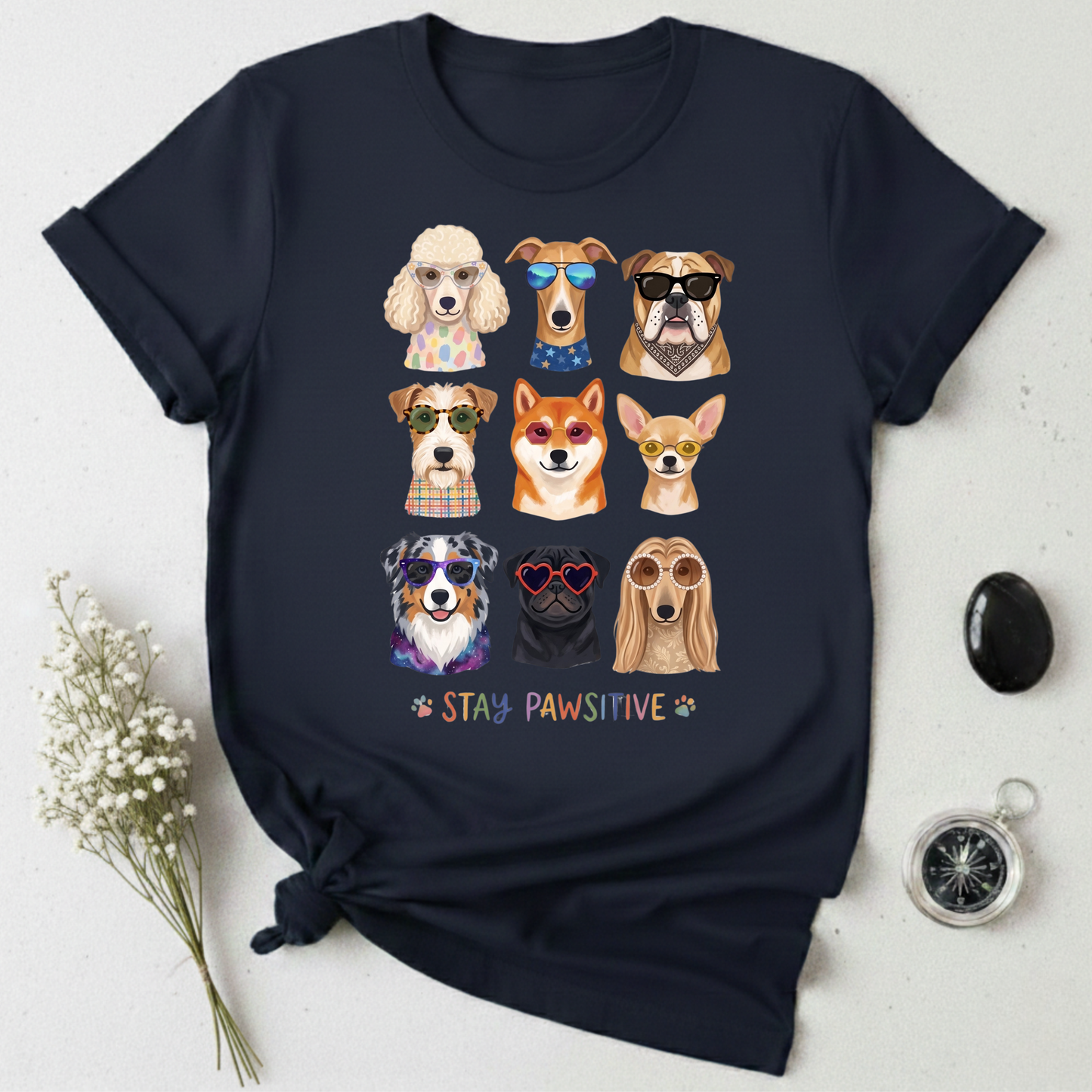 Stay Pawsitive T-Shirt